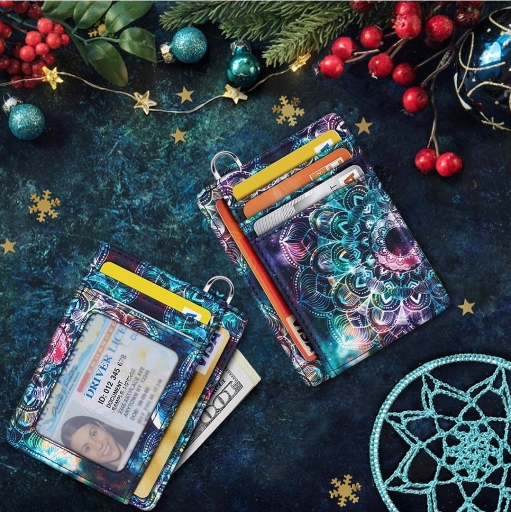Colorful Mandala Card Holder